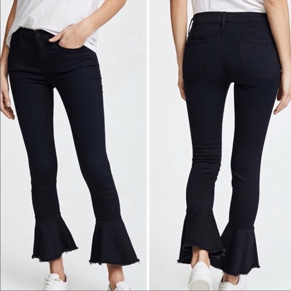 Frame Denim Le Skinny De Jeanne in Film Noir